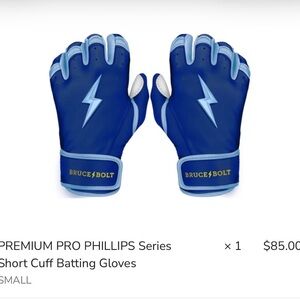 NEW! Bruce Bolt Batting Gloves - Adult Small